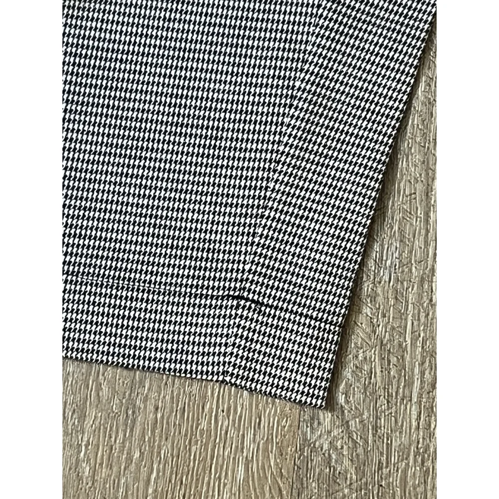 Women's Madewell Trousers Size 8 Black and White Houndstooth - Picture 3 of 9